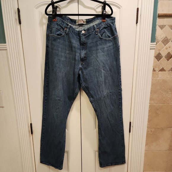 MEN'S 40X32 RELAXED BOOT CUT STREATCH JEANS WESTERN COWBOY - Picture 3 of 8